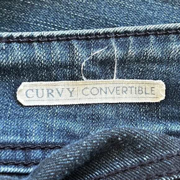 Angels Womens Jeans 18W Curvy Convertible Straight Leg Five Pocket Style Faded - Picture 15 of 15